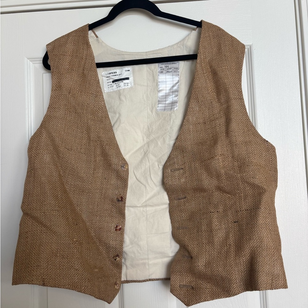LA Opera Men's Tan Vest